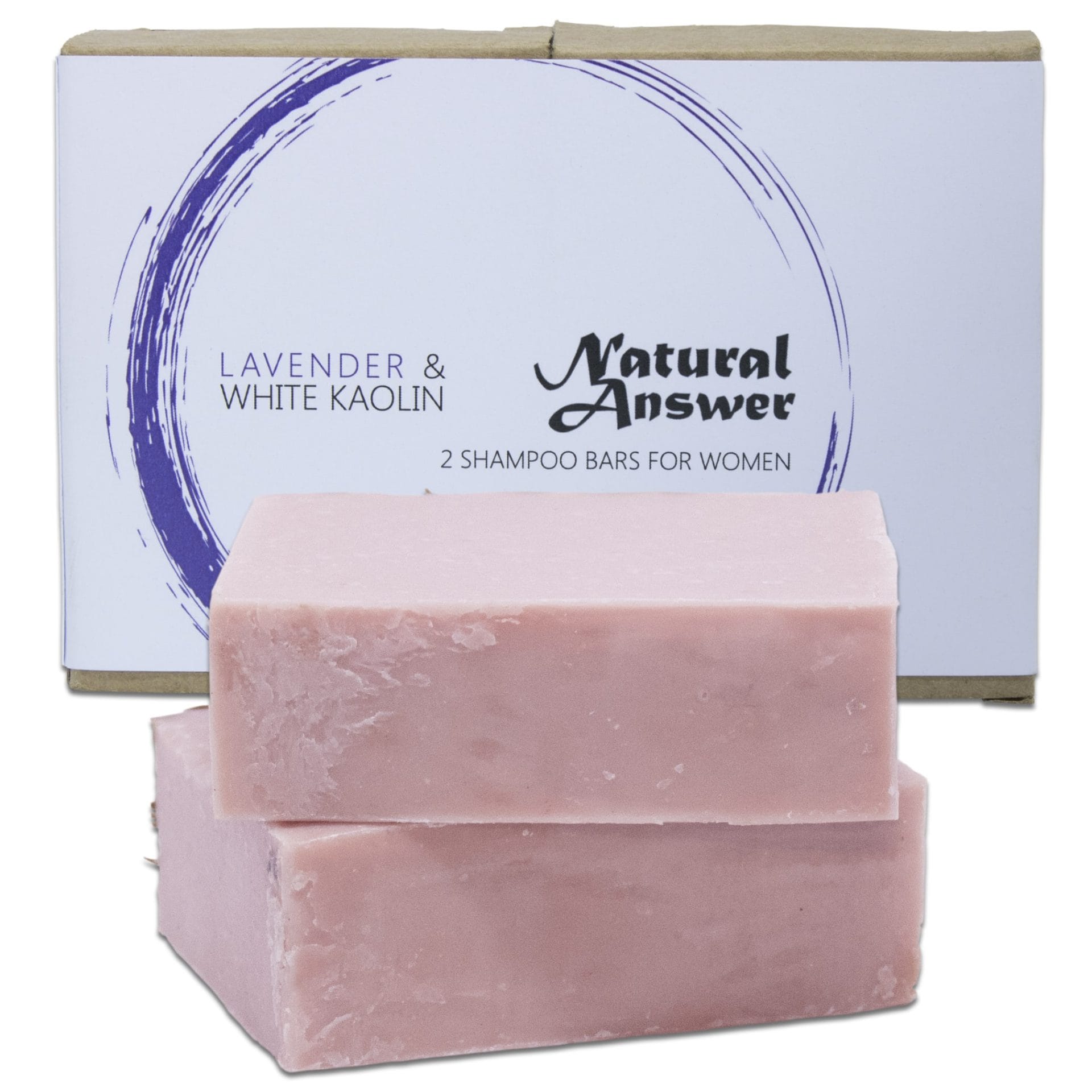Natural Answer - Organic shampoo bar for women - Lavender & White Kaolin