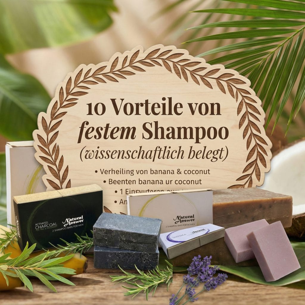 10 Vorteile von festem Shampoo