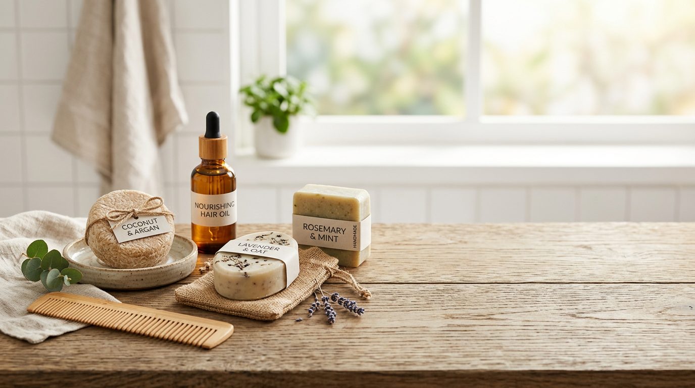Shampoo bars packaged as a gift