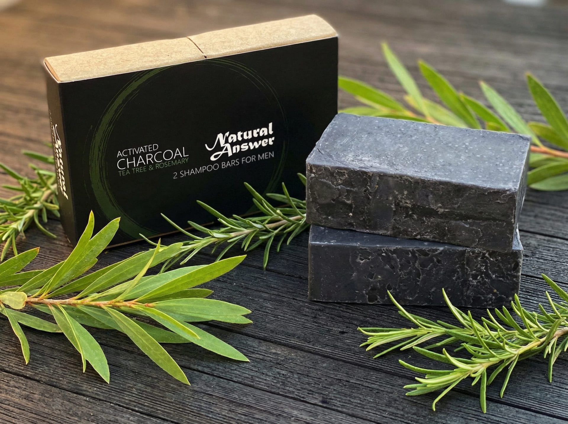 Aktivkohle, Teebaum und Rosmarin Shampoo Bar – Bild 5