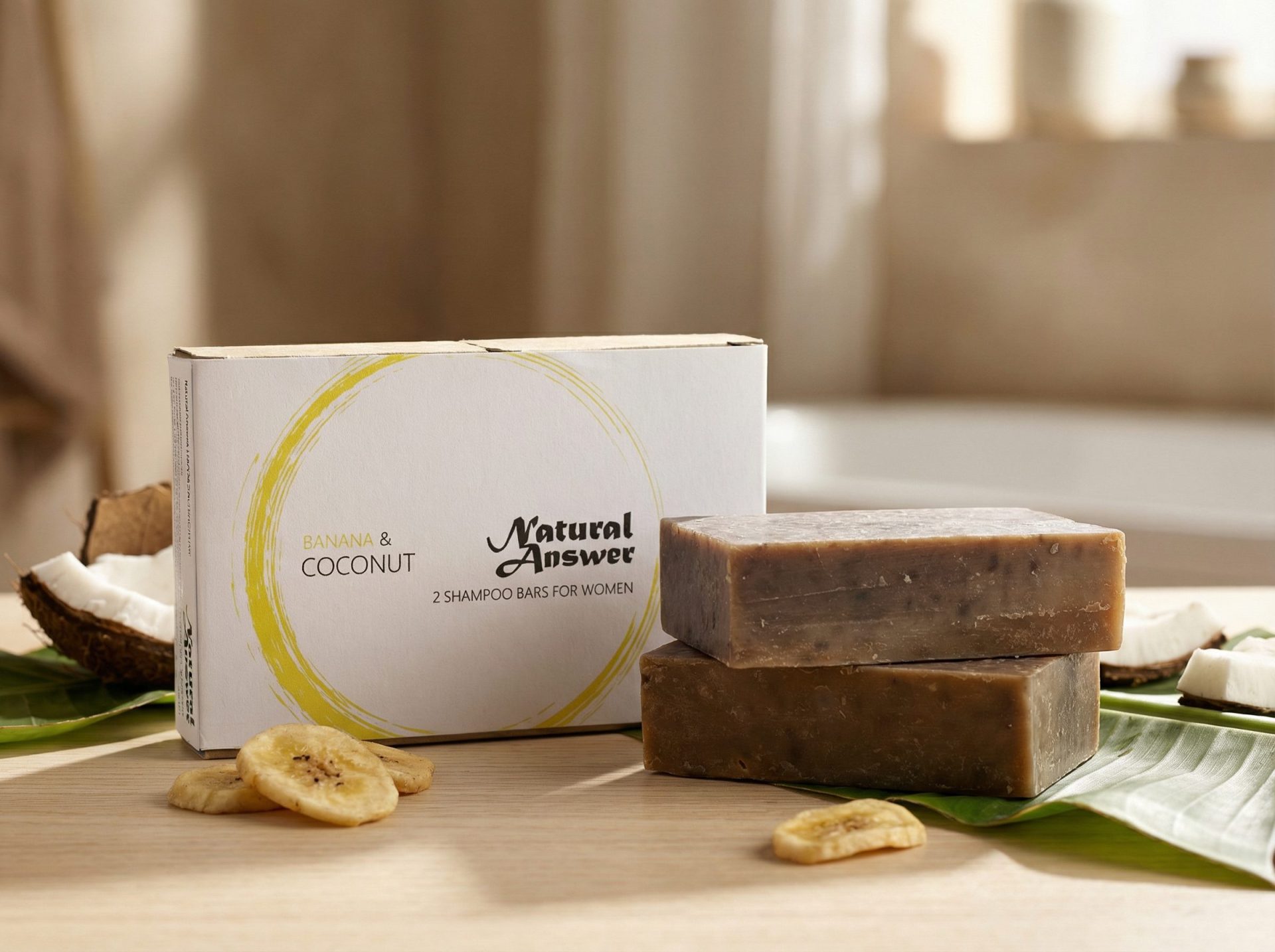 Banane & Kokos Shampoo Bar – Bild 4