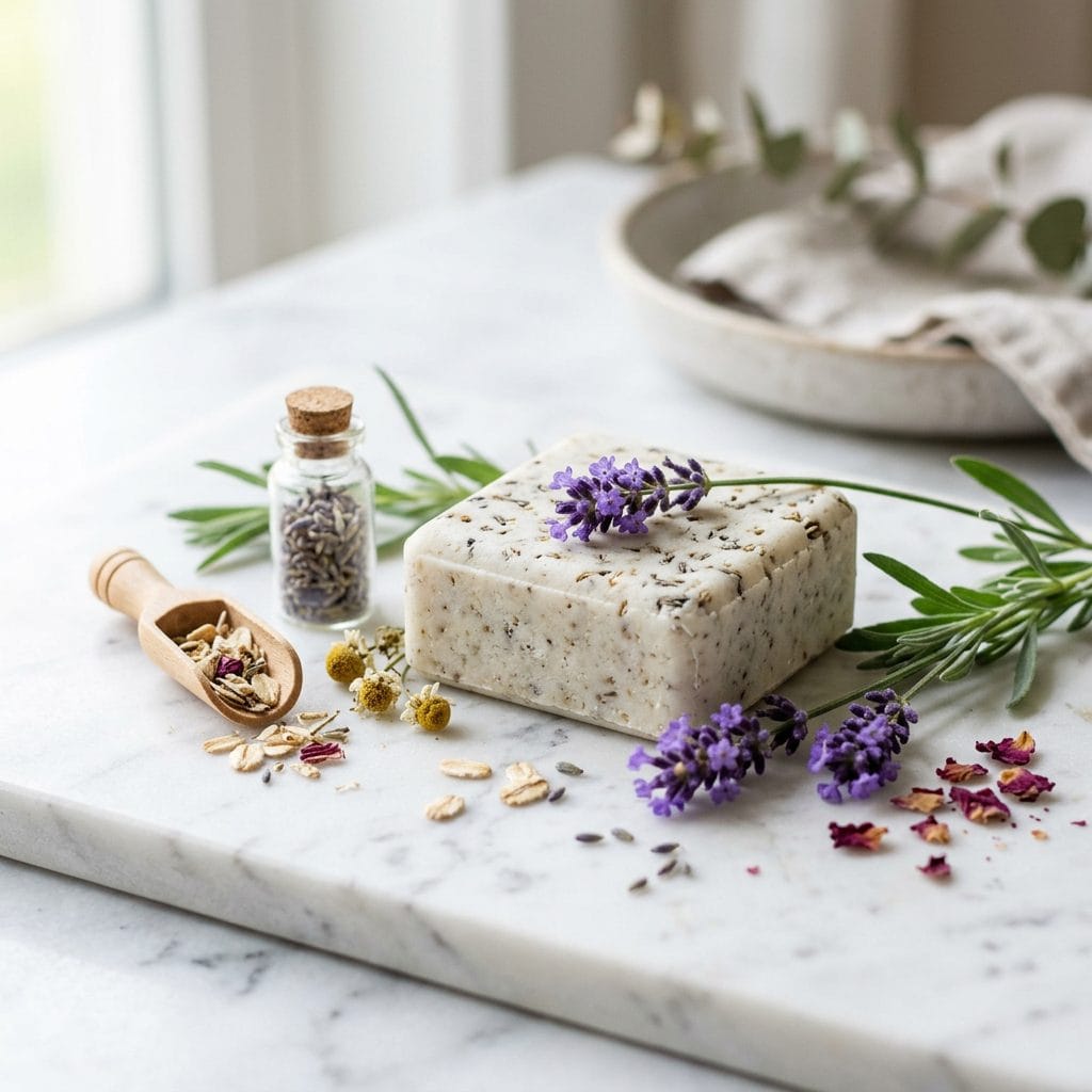 Natural shampoo bar for fine and thin hair