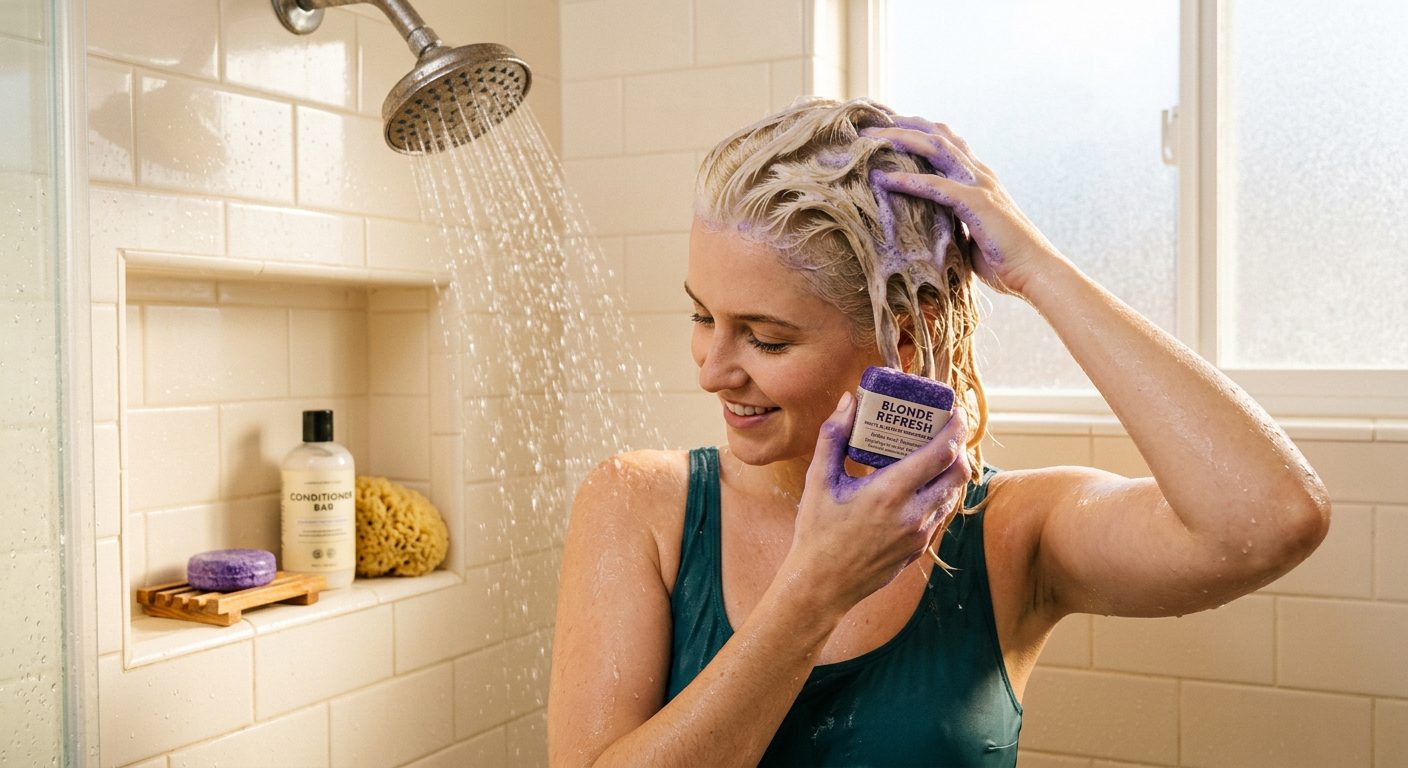 Best Shampoo Bars for White & Platinum Blonde Hair: Anti-Brass Guide - inline1