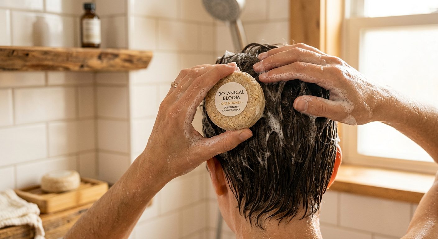 How to use a shampoo bar on short hair — quick lathering routine for a clean scalp and volume