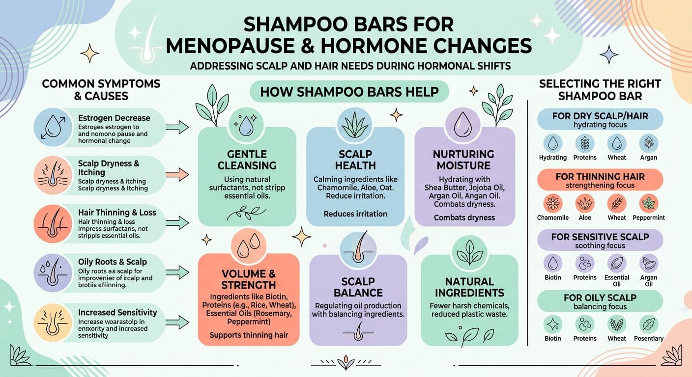 Best Shampoo Bars for Menopause & Hormone Changes: Complete Guide - inline2