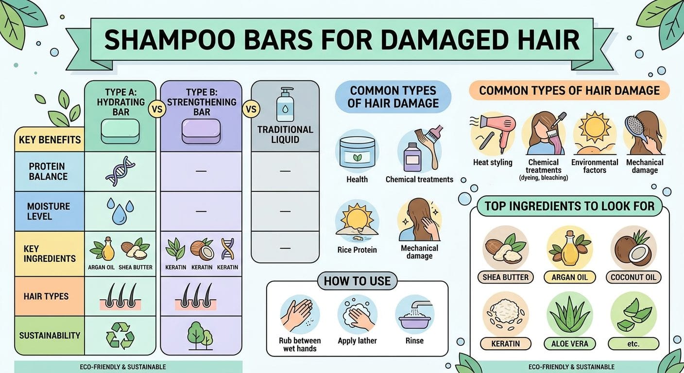 Best Shampoo Bars for Damaged Hair: Repair, Restore & Strengthen - inline2