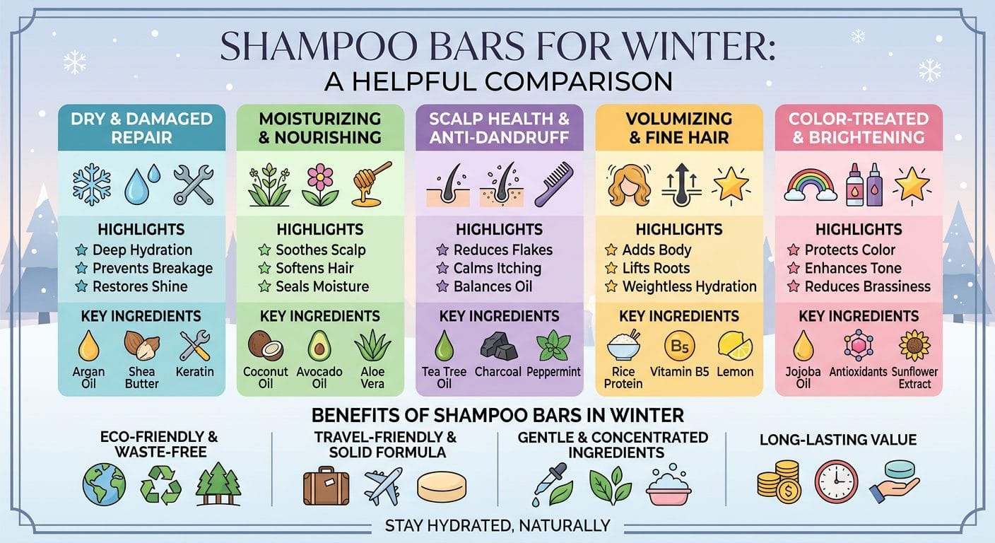 Best Shampoo Bars for Winter: Cold Weather Hair Care Guide - inline2