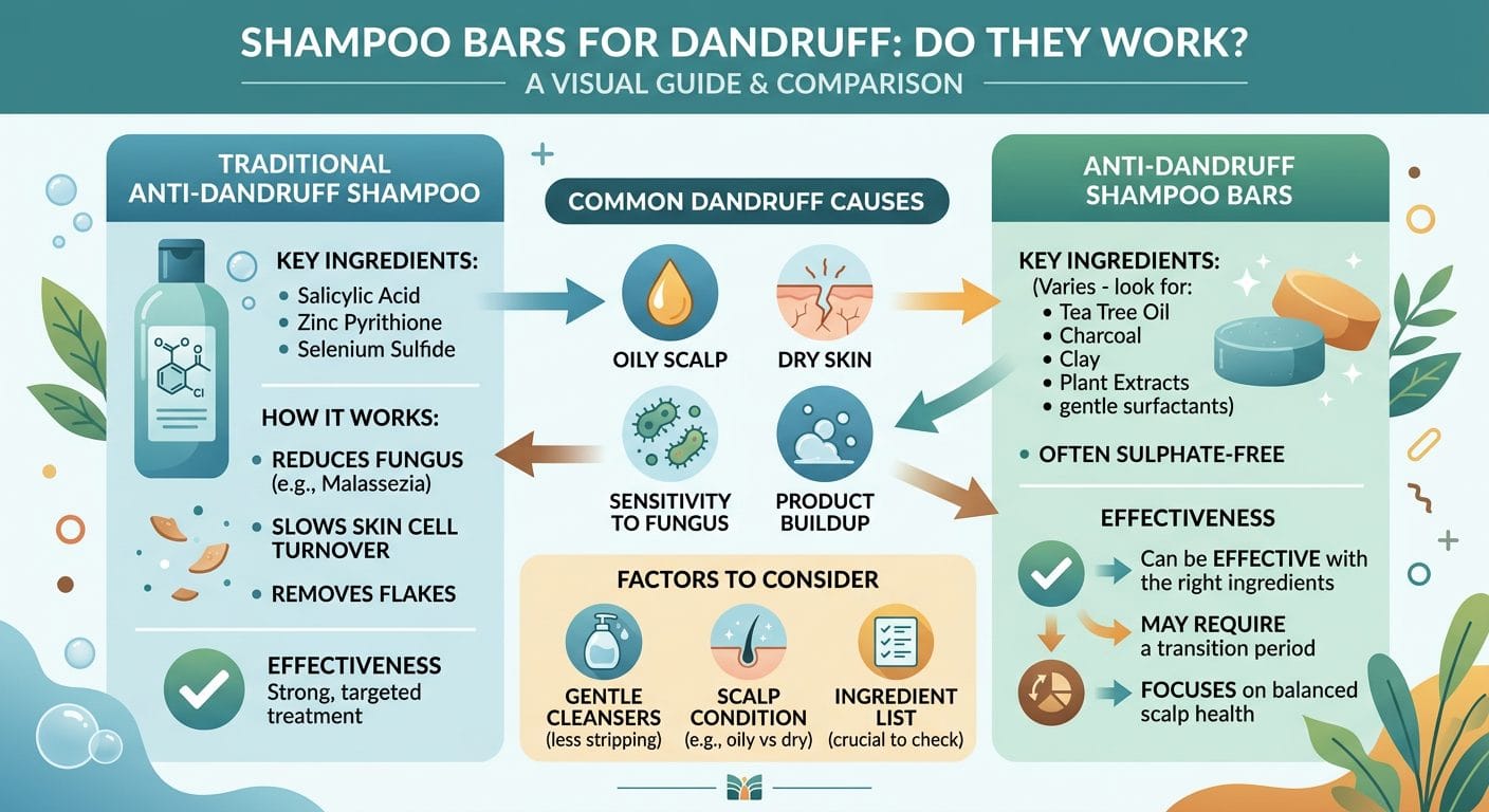 Hard water and dandruff — how mineral buildup worsens flaking on the scalp