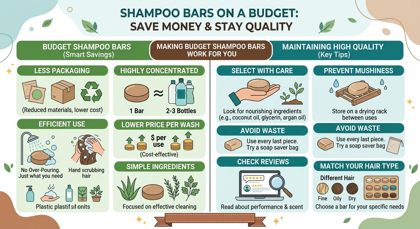 Hidden costs of liquid shampoo compared to budget-friendly shampoo bars
