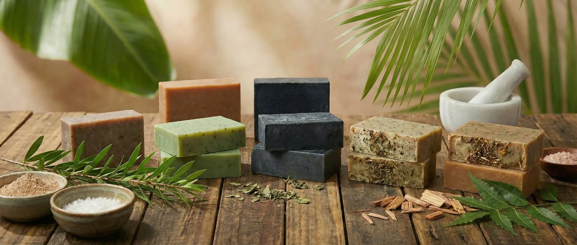 Choose shampoo bars with therapeutic ingredients like neem, rosemary, 