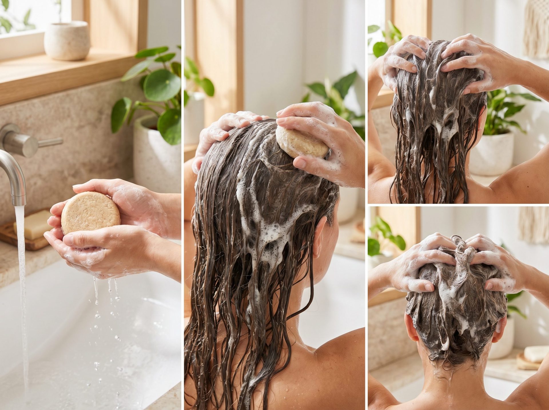 Übergangsphase beim Umstieg auf festes Shampoo
