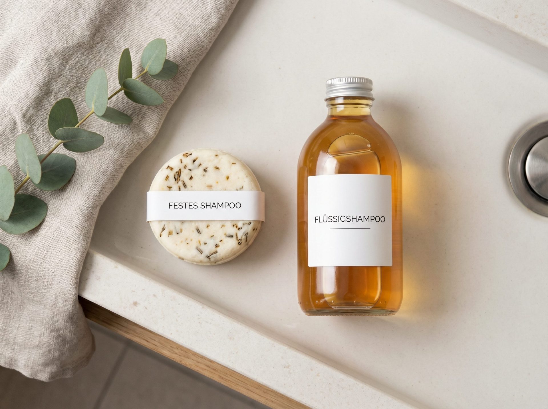 Festes Shampoo vs flüssiges Shampoo — Umweltvergleich und Nachhaltigkeitsvorteile