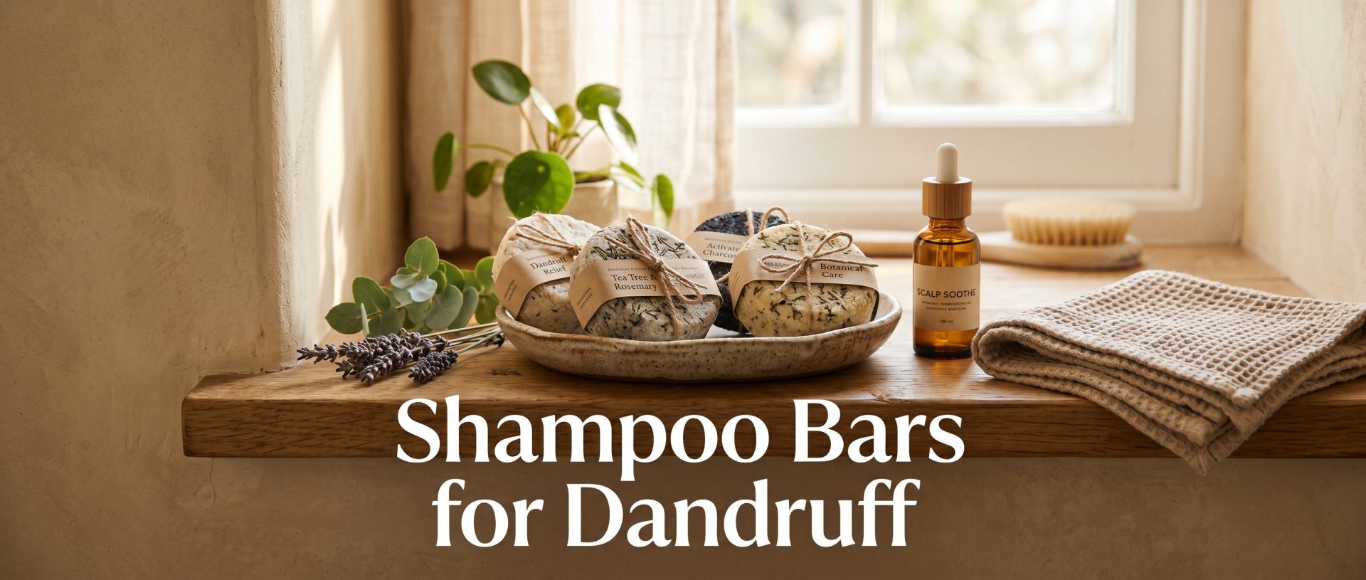 Natural Answer cold-process shampoo bar for dandruff and an itchy scalp