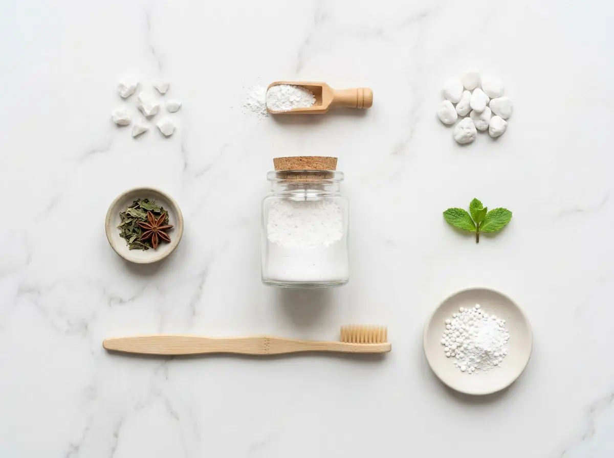 Natural hydroxyapatite dental powder ingredients — safe for children's toothpaste
