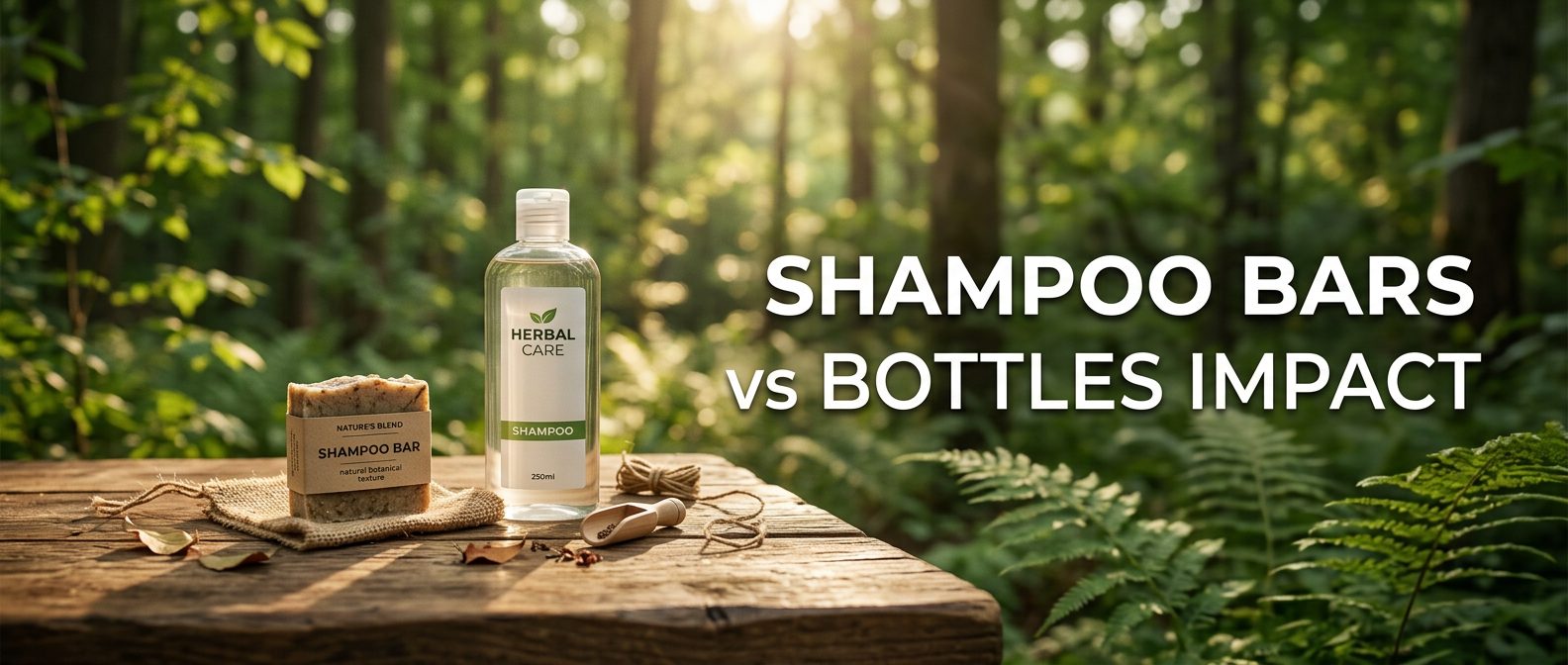 Shampoo Bars vs Bottles Impact