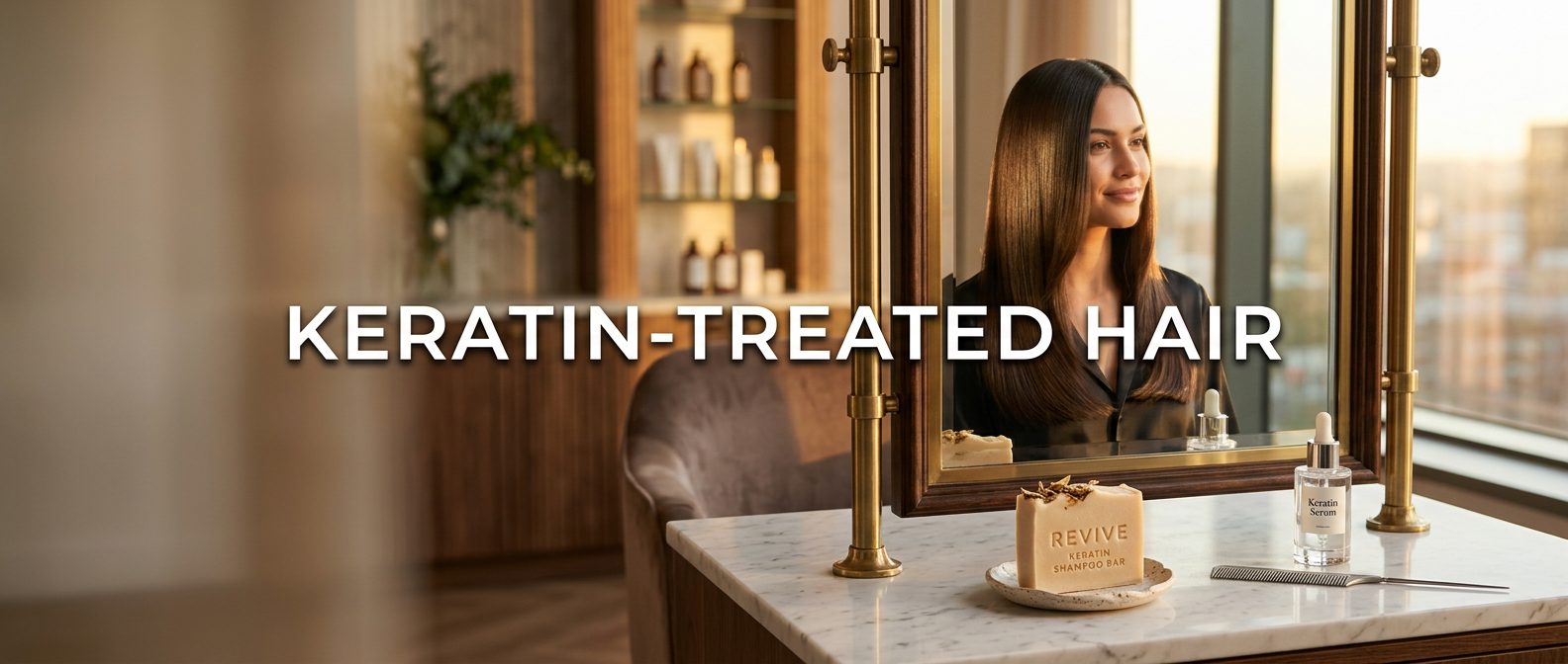 Shampoo bars for keratin-treated hair