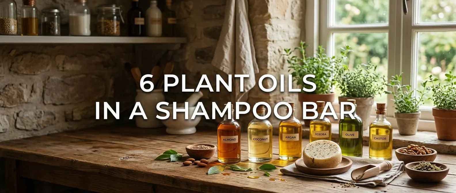 6 Plant Oils in a Shampoo Bar Explained - article header