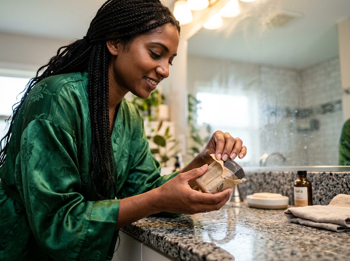 Cold-process shampoo bar with natural ingredients — how it compares to liquid shampoo