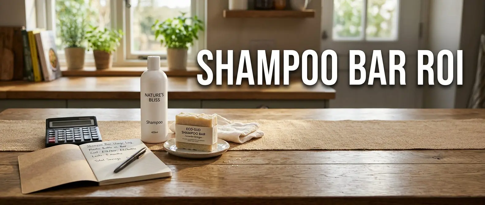 Shampoo bar savings: yearly cost of shampoo bars versus liquid shampoo